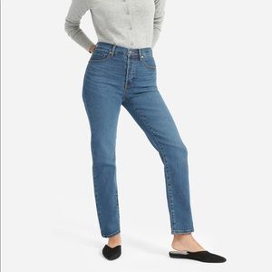 Everlane High Rise Slim-Straight Jean